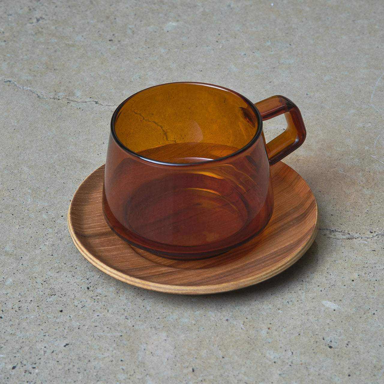 Kinto - Sepia Cup & Saucer - 270ml - gifu.au -Kinto Japan