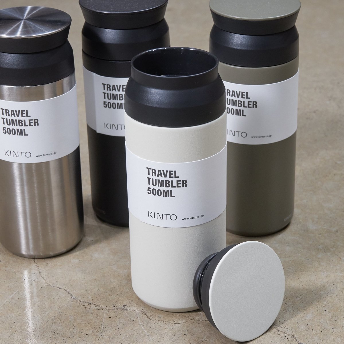 Kinto - Travel Tumbler - 500ml - White - gifu.au -Kinto Japan