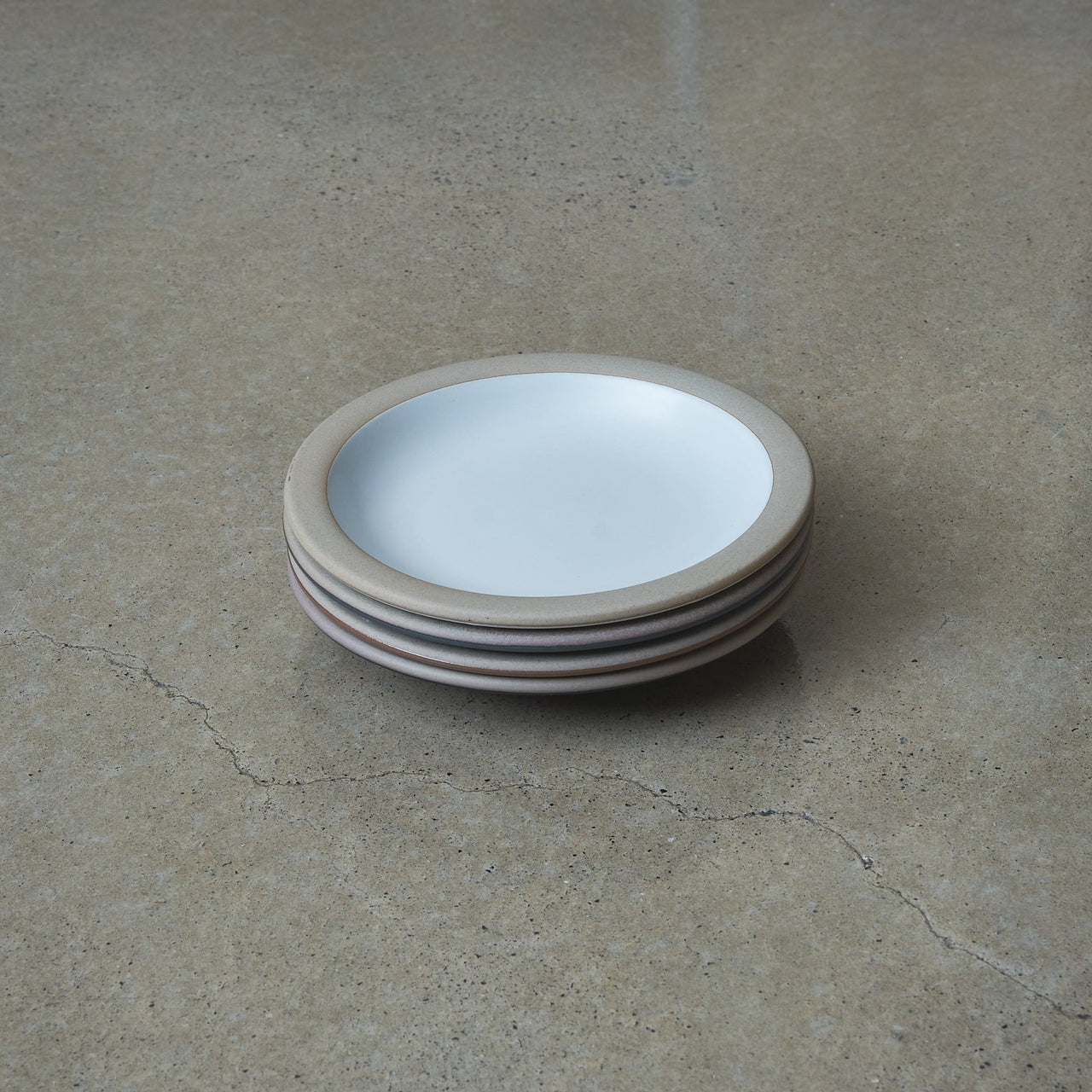 PERCENT Porcelain Small Plate - Matte White - gifu.au -PERCENT